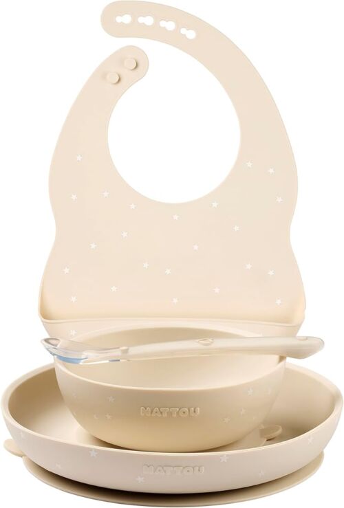 Set Pappa Silicone Tortora - Nattou