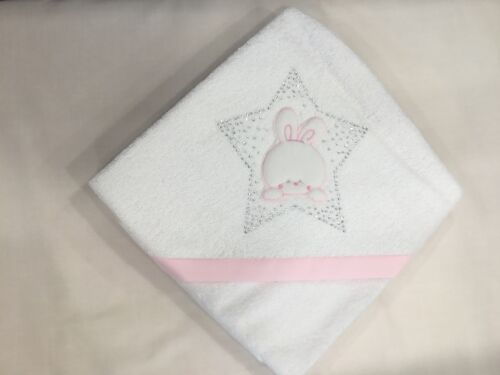 Accappatoio in spugna bianco rosa - Tutto mio