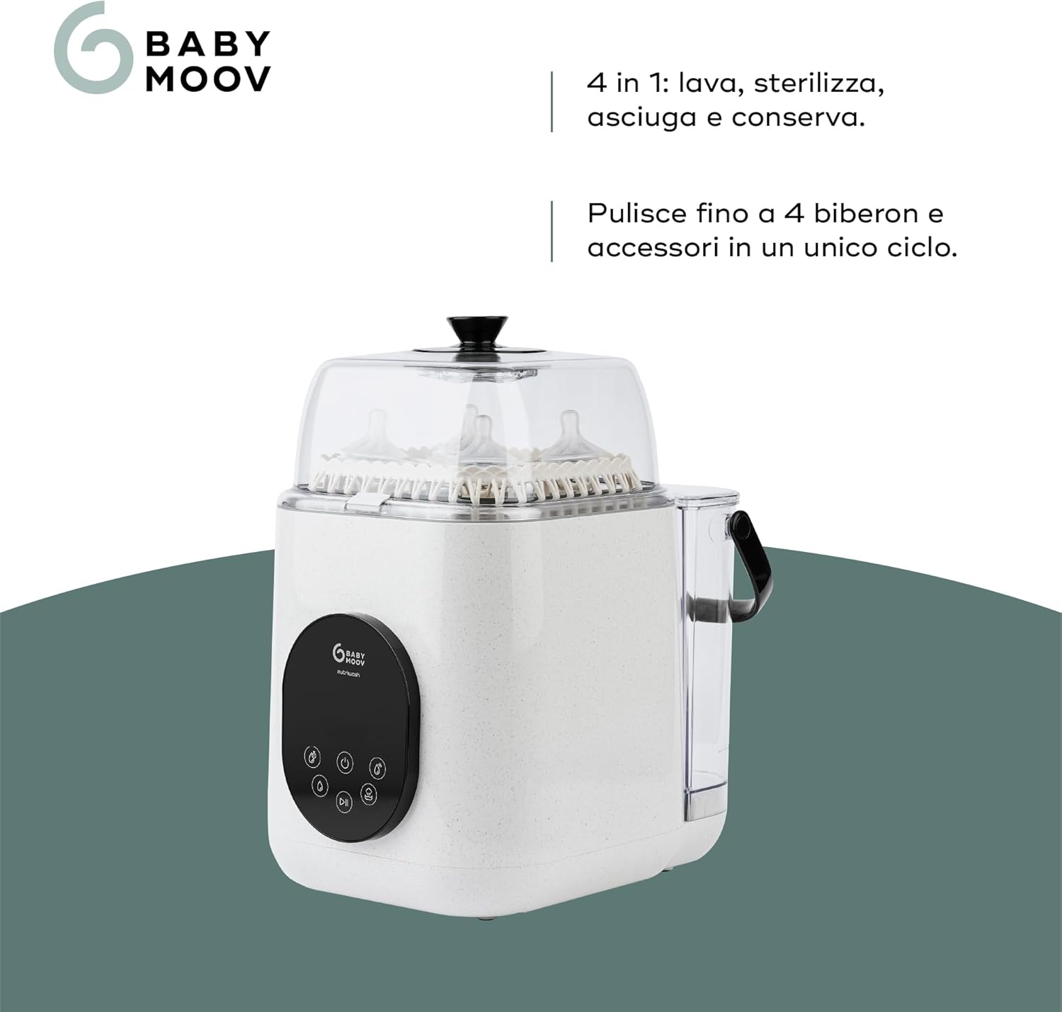 NutriWash Lavastoviglie e sterilizzatore con asciugatura - Babymoov - immagine 3