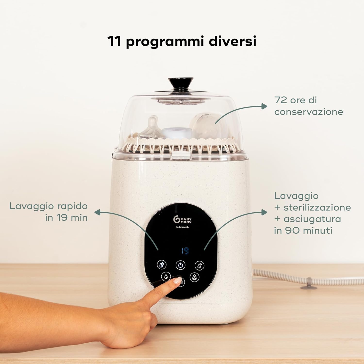 NutriWash Lavastoviglie e sterilizzatore con asciugatura - Babymoov - immagine 6