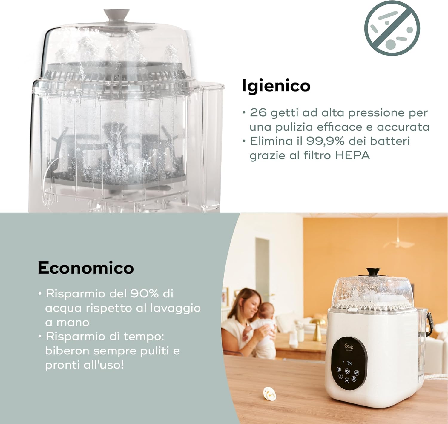 NutriWash Lavastoviglie e sterilizzatore con asciugatura - Babymoov - immagine 5