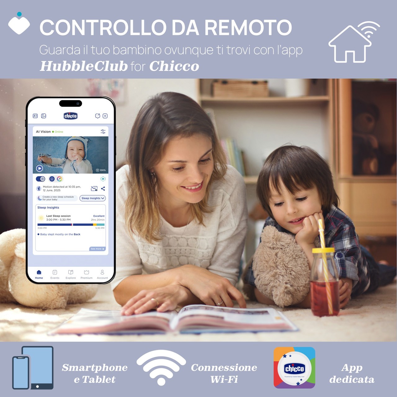 Video Baby Monitor WI-FI – Smart AI Chicco - immagine 2