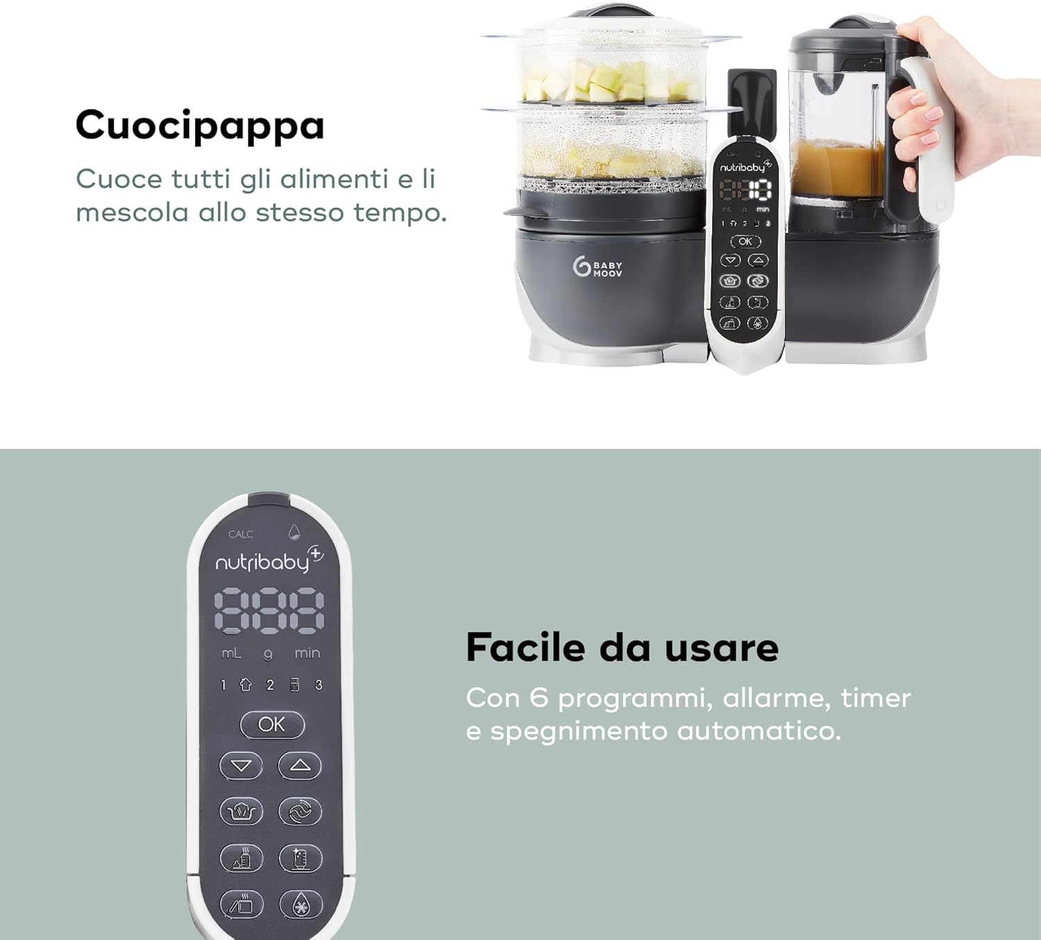 Cuocipappa Nutri Baby+ - Baby moov - immagine 3